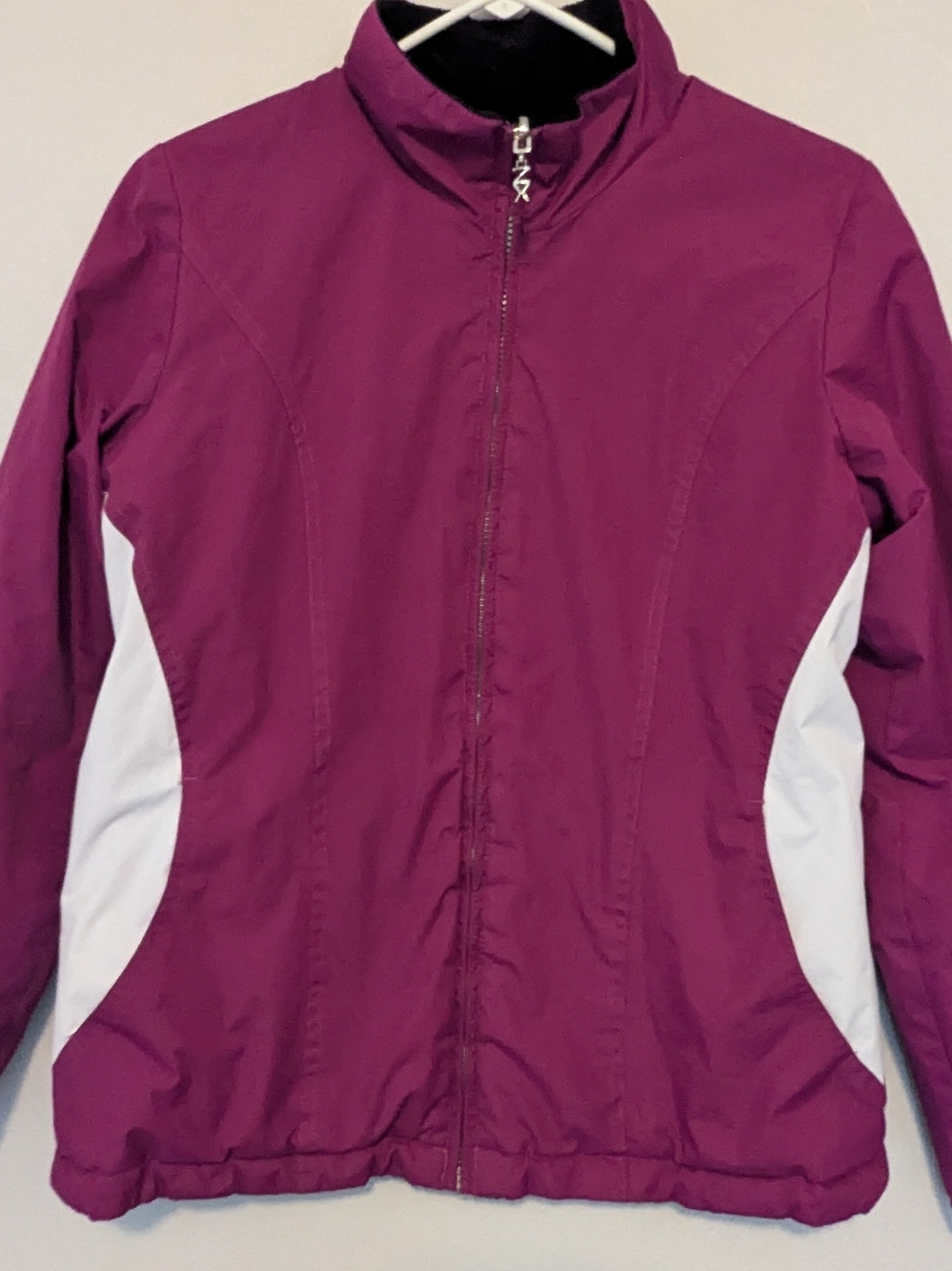 ZeroXposur Women's Plum Ski Jacket with White Side Panels